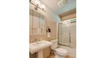 Sparkling clean bathroom matches the style and your expectations.
